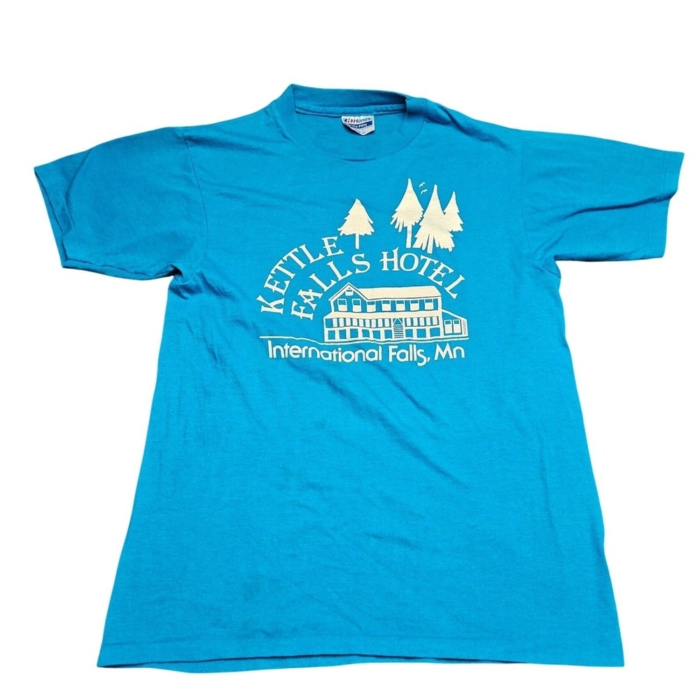 Vintage Minnesota Tshirt Kettle Falls Hotel Mens M Single Stitch Made in USA